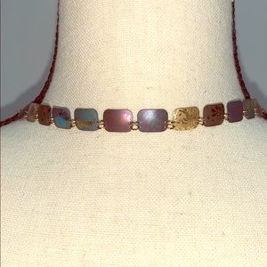 Holly Yashi choker necklace.